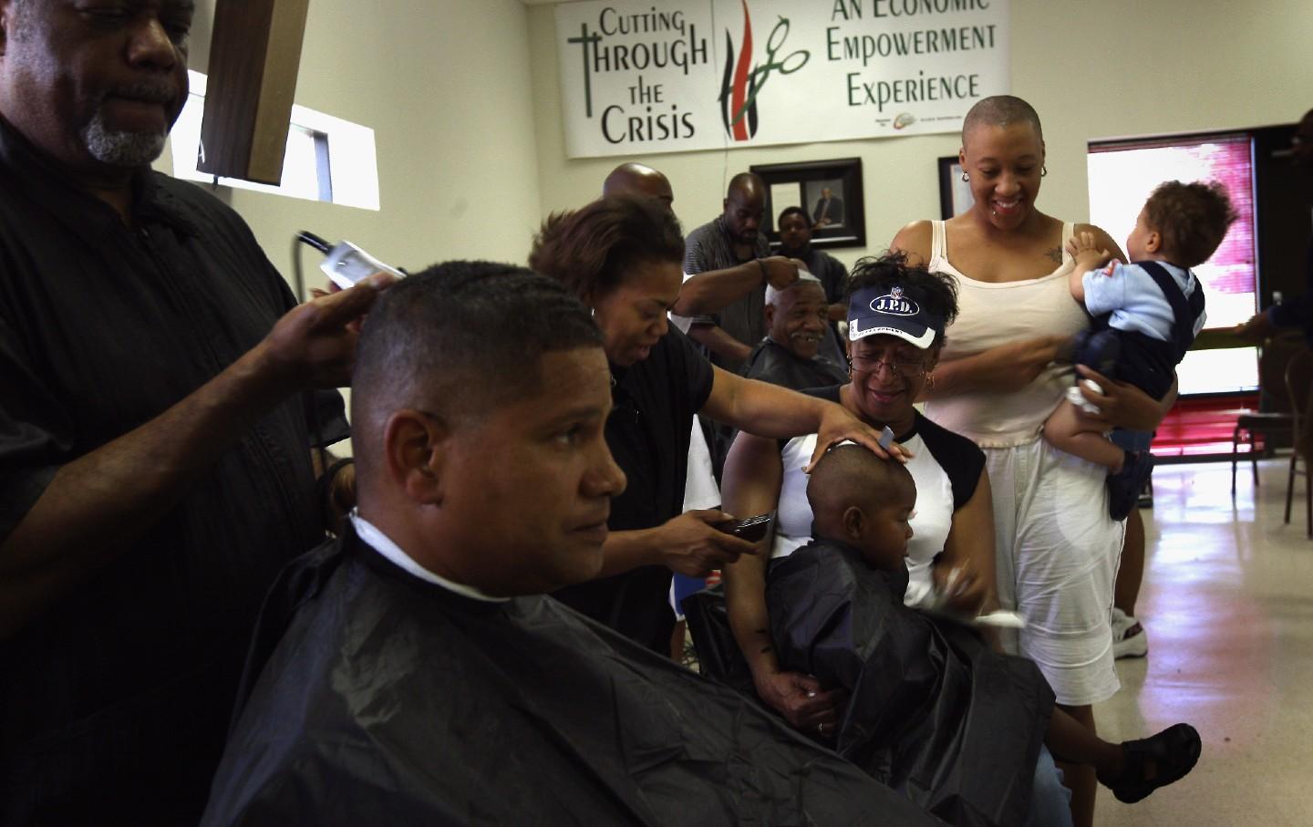 The Shorter Community African Methodist Episcopal Church in Denver, Colorado, provides members free haircuts and almost $30,000 from congregation donations.